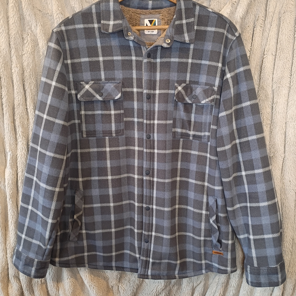 Men's Blue Plaid Jacket